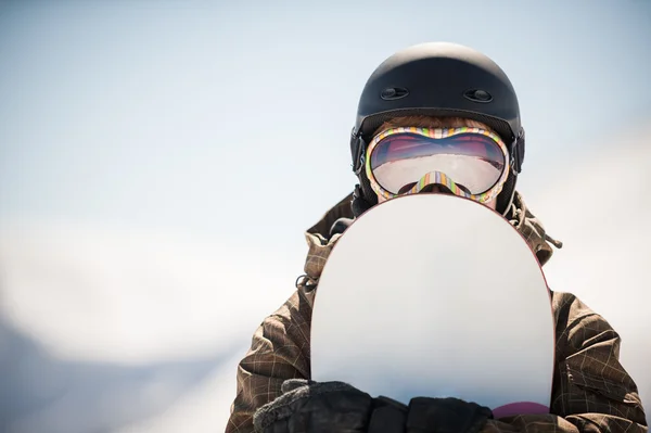 Snowboard and  snowboarder — 图库照片